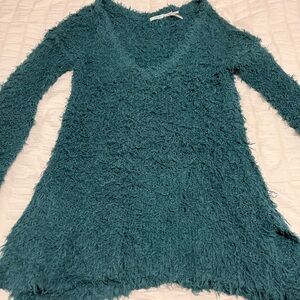 Urban Outfitters Kimchi Blue Turquoise Textured Sweater Size XS Worn Once